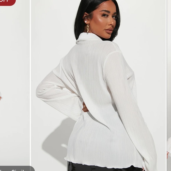 Fashion Nova Sydney Tie Front long Sleeve - Picture 6 of 8